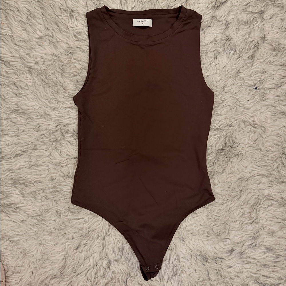 Babaton Contour Muscle Bodysuit - Rich Mocha Brown
